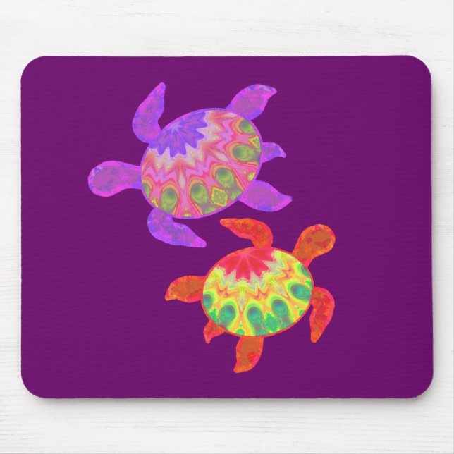 Painted Turtles Mousepad (Front)