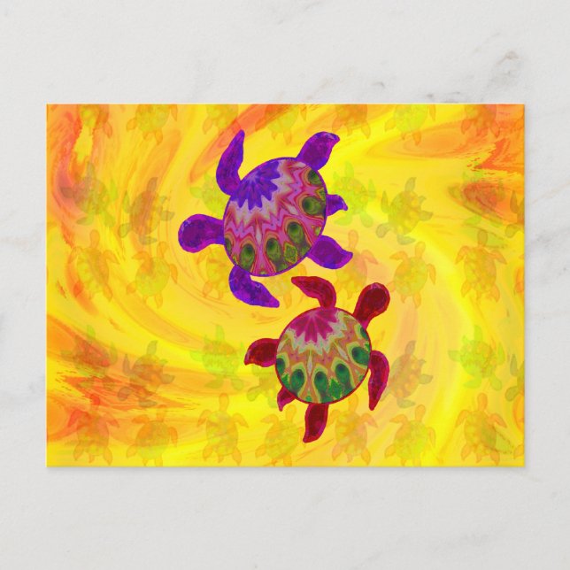 Painted Turtles Notes Card (Front)