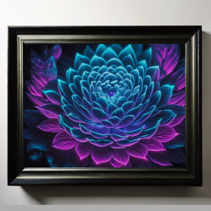 Painted Upclose Flower 5:4 Poster