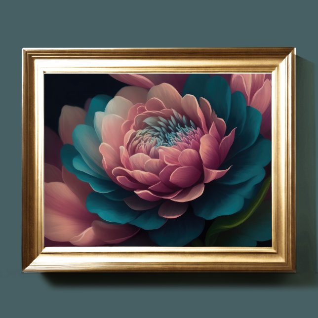 Painted Upclose Flowers Bold 4:3 Poster (Creator Uploaded)