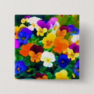 Painted Violets (2012 2 Inch Square Button