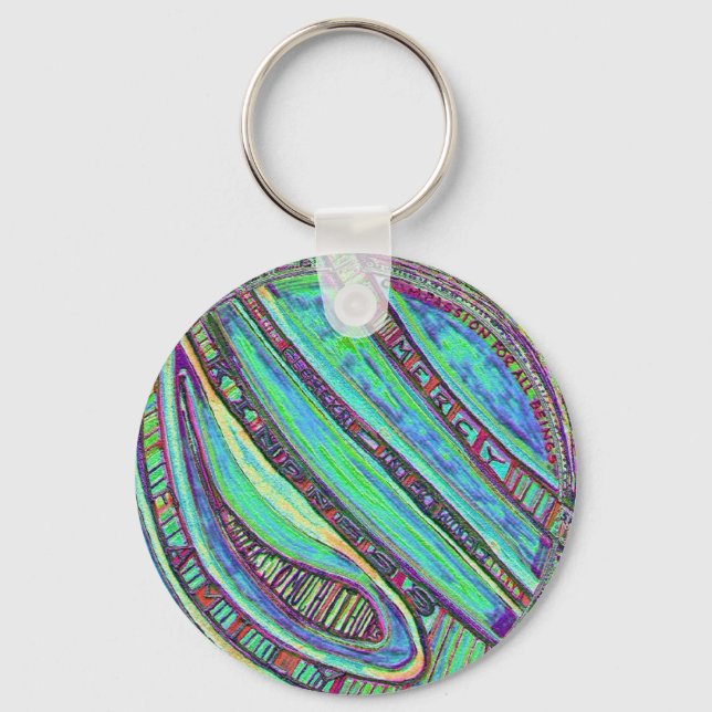 Painted Virtues Keychain (Front)