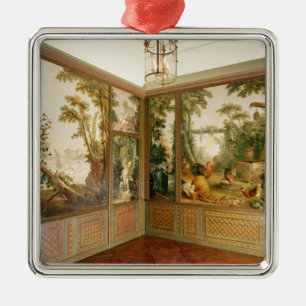 Painted wall panels in the Salon of Gille Metal Ornament