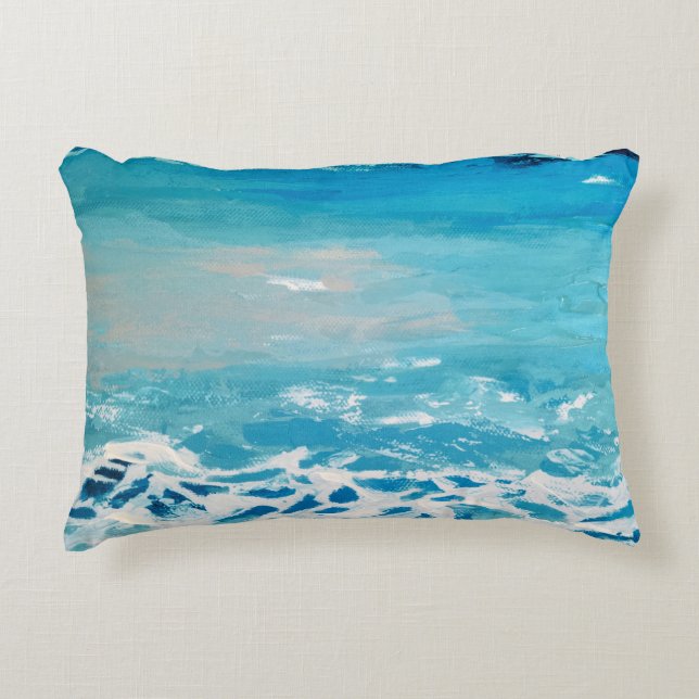 Painted Water Colours Accent Pillow (Front)