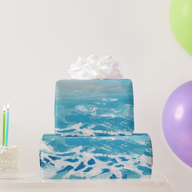 Painted Water Colours Wrapping Paper (Party Gifts)