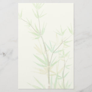 Painted watercolor card with wild stylized