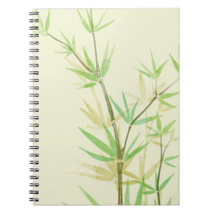 Painted watercolor card with wild stylized notebook