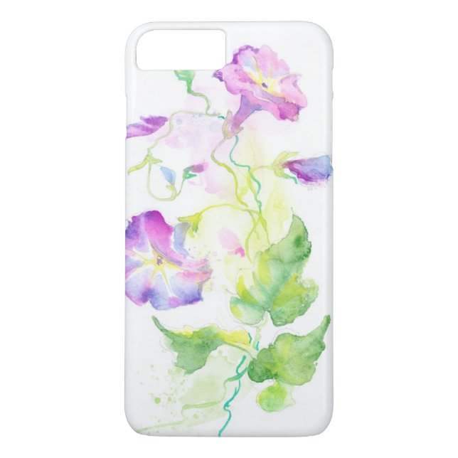 Painted watercolor convolvulus flowers Case-Mate iPhone case (Back)