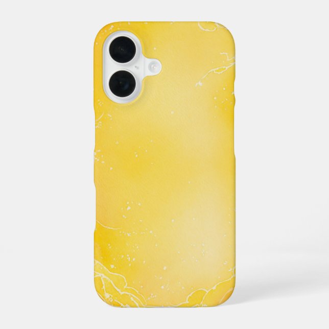 Painted Watercolor Yellow Light Frame Phone Case (Back)