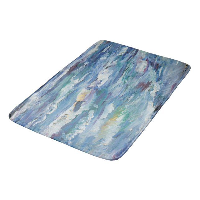 Painted Waves Bath Mat (Angled)