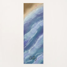 Painted waves Yogamatte