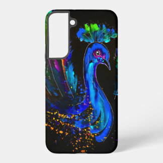 Painted Whimsical Peacock Samsung Galaxy Case