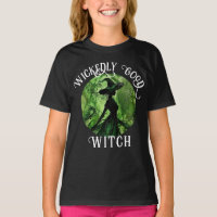 Painted Wickedly Good Witch Green & Black