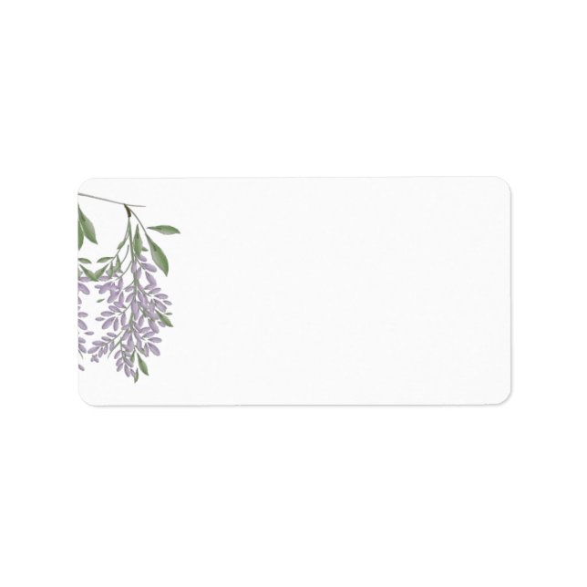 Painted Wisteria Address Labels (Front)
