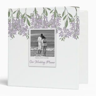 Painted Wisteria Wedding Planner 1.5" Binder