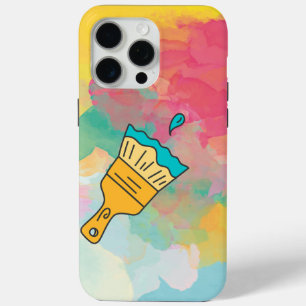 painted with a brush iPhone 15 pro max case