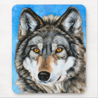 Painted Wolf Mouse Pad