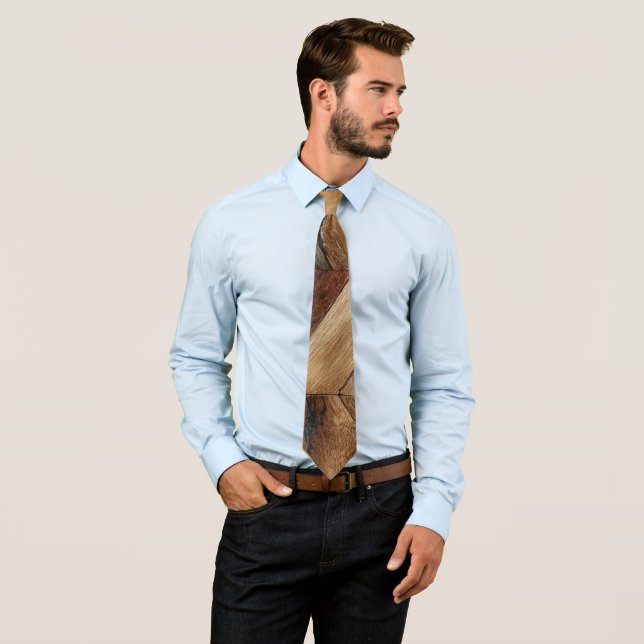 Painted Wood Neck Tie (In Situ)