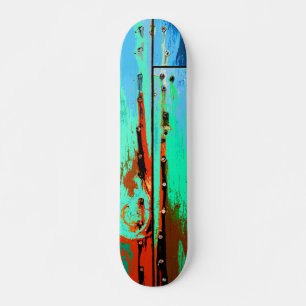 Painted Wooden Board Skateboard