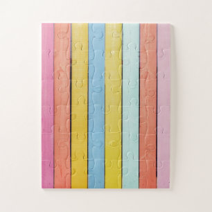 Painted Wooden Fence Jigsaw Puzzle