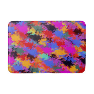 Painted Zebra Bath Mat