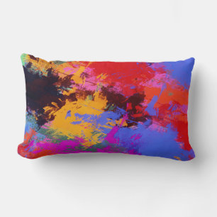 Painted Zebra Lumbar Pillow