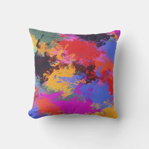 Painted Zebra Outdoor Pillow