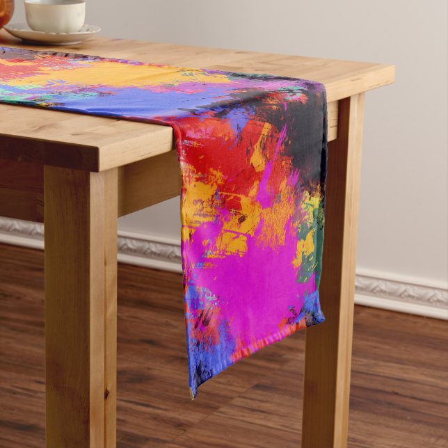 Painted Zebra Short Table Runner (In Situ)