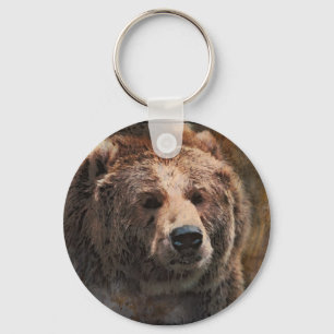 PaintedGrizzly Keychain