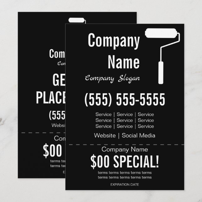 Painter 5x7 Flyer Invitation (Front/Back)