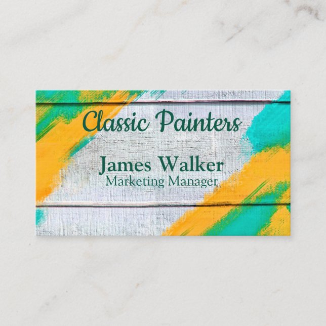 Painter and Artist Business Card (Front)