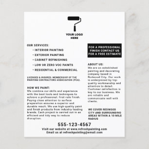 Painter and Decorator Add Your Logo Modern Flyer