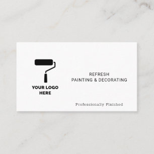 Painter and Decorator Add Your Logo Professional Business Card
