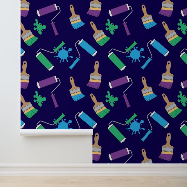 Painter and Decorator Tools Renovation Business Wallpaper (Application)