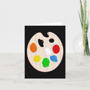 Painter Artist Paint Palette Halloween Costume  Card