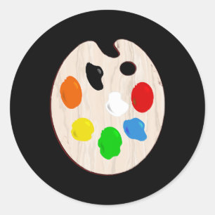 Painter Artist Paint Palette Halloween Costume Classic Round Sticker