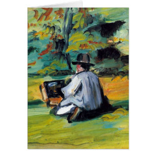 Painter at Work by Paul Cezanne, Vintage Fine Art