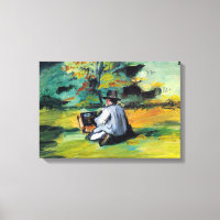 Painter at Work by Paul Cezanne, Vintage Fine Art