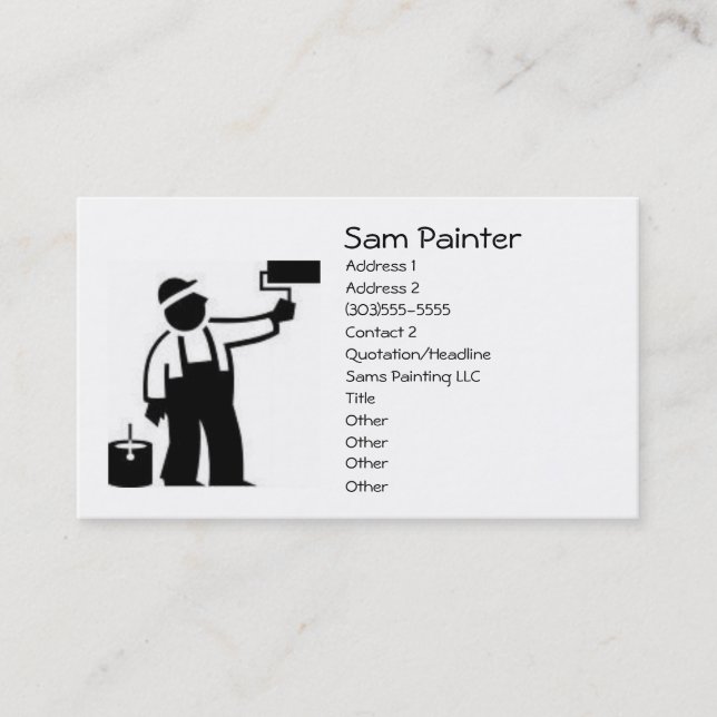 Painter Business Card (Front)