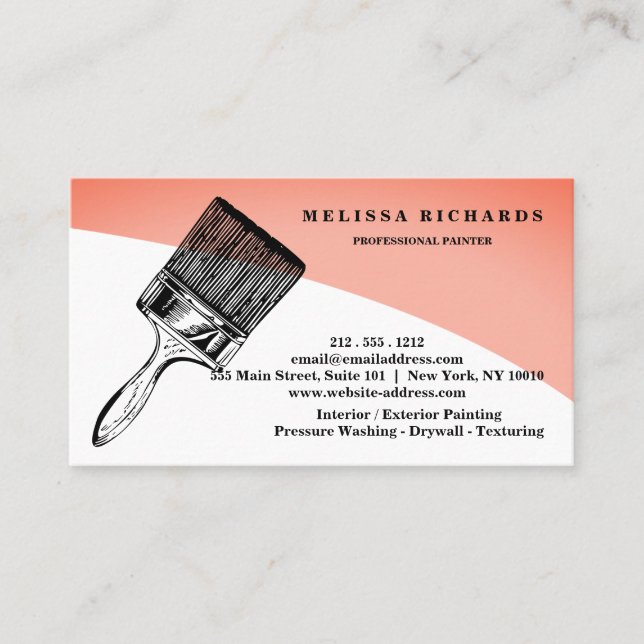 Painter Business Card (Front)