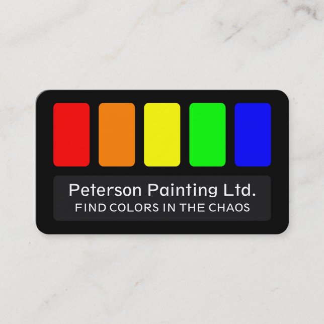 Painter Business Card with Slogen (Front)