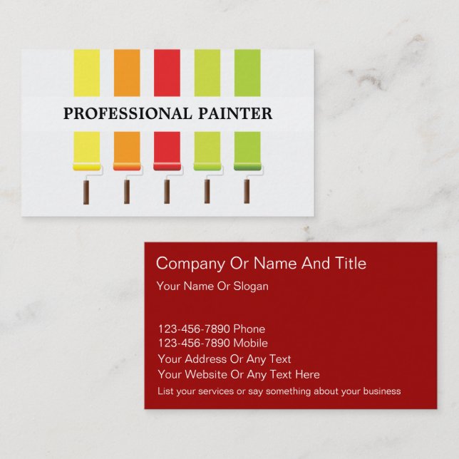 Painter Business Cards (Front/Back)