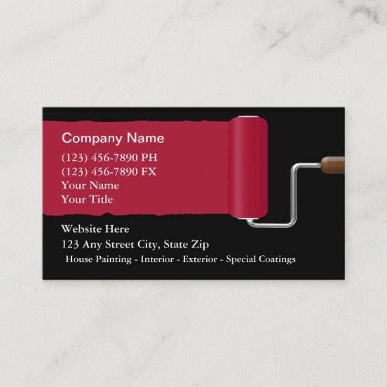 House Painter Business Cards & Profile Cards | Zazzle CA