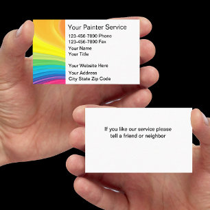 Painter Business Cards Modern Design