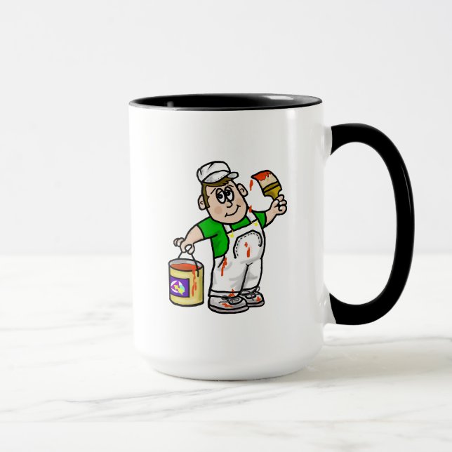 Painter Dude Mug (Customize It!) (Right)