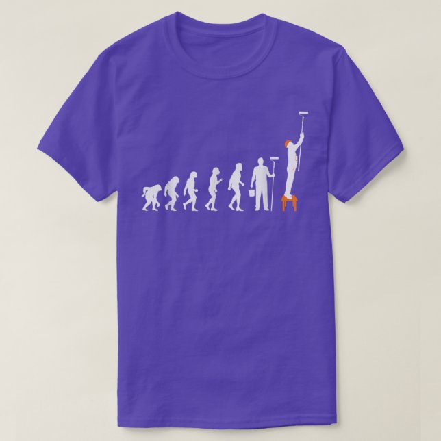 Painter EvolutionHouse Decorator Designer Worker P T-Shirt (Design Front)