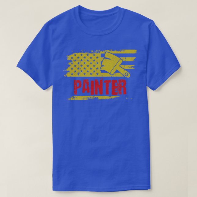 Painter Job Vintage America Worker1  T-Shirt (Design Front)