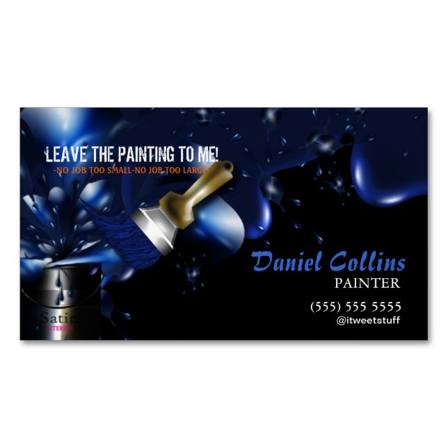 Painter Magnetic Business Card (Front)