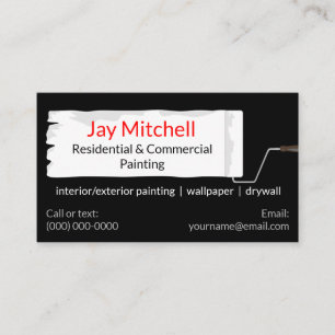 Painter Paint Roller Painting Business Card
