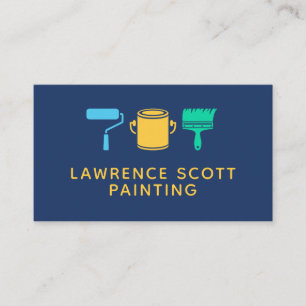 Painter Painting Company Modern Simple Colourful Business Card
